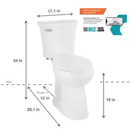 Glacier Bay PowerFlush 2-Piece Toilet,… — Photo 2