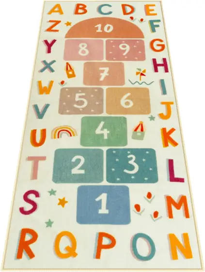 STARUIA Washable Hopscotch Rug -… — Photo 1