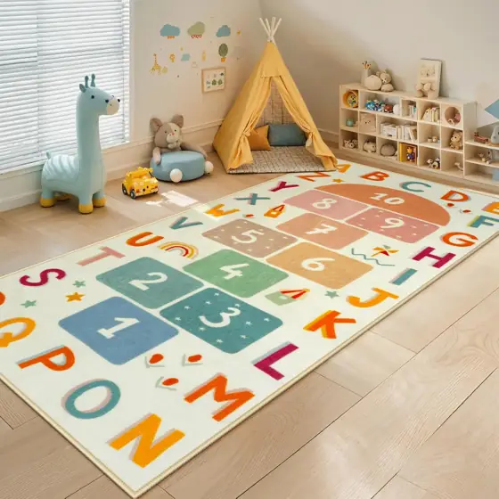 STARUIA Washable Hopscotch Rug -… — Photo 2