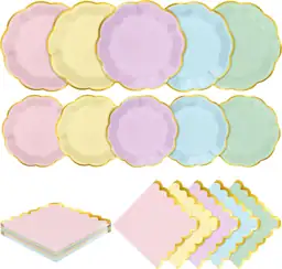 Kochorie 100 Pcs Pastel Scalloped… — Photo 1