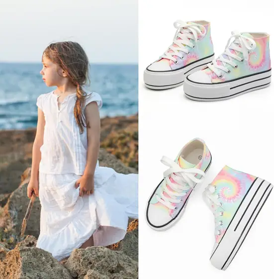 ANTLULU Girls' Platform Canvas Shoes:… — Photo 2