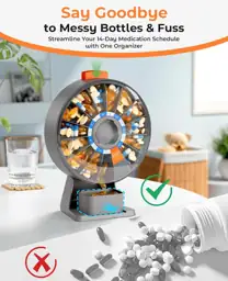 Daviky Daily Pill Dispenser, Large… — Photo 2
