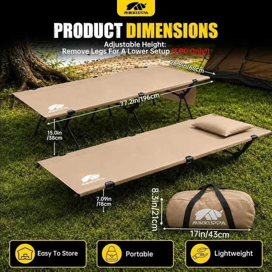 MIKKUPPA Backpacking Camping Cot for… — Photo 2