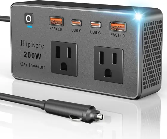 200W Multi-Port Car Power Inverter,Small… — Photo 1