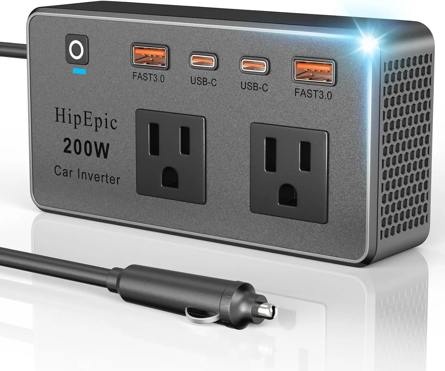 200W Multi-Port Car Power Inverter,Small… — Photo 1