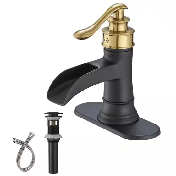 Waterfall Single Hole, Single-Handle Low-Arc… — Photo 1