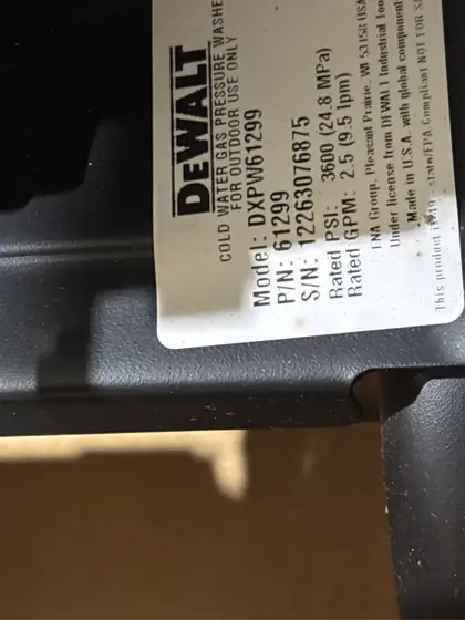 DEWALT 3600 PSI 2.5 GPM… — Photo 3