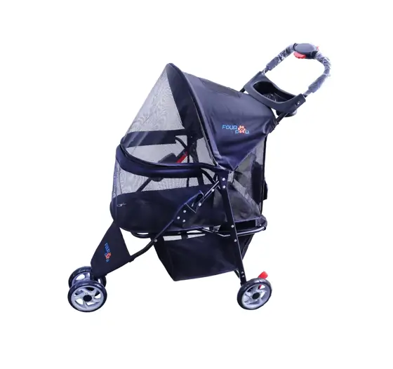 Full-Window Pet Stroller, 3-Wheel for… — Photo 1