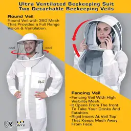 3-Layer Ventilated Sting-Proof Beekeeper Suit… — Photo 2