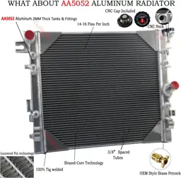 CU2957 3-Row Aluminum Radiator for… — Photo 2