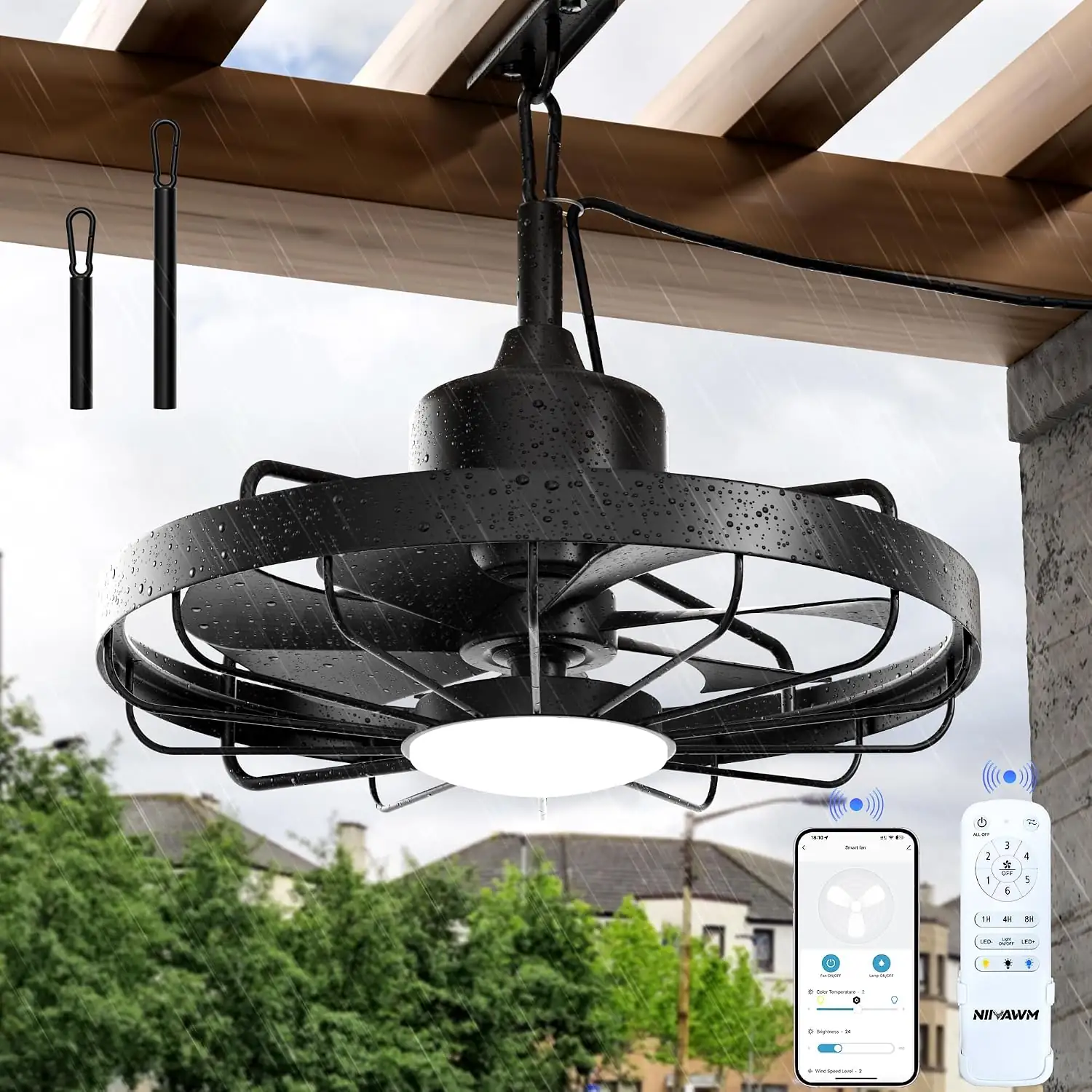 Niitawm 20" Outdoor Ceiling Fan… — Photo 1