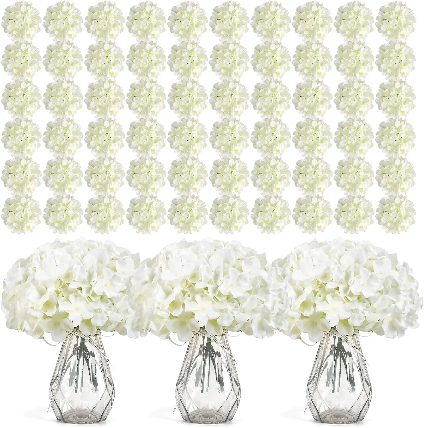 Auihiay 304Pcs Hydrangea Artificial Flowers… — Photo 1