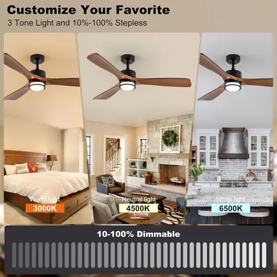 52" Outdoor Ceiling Fan with… — Photo 2