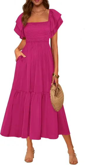 MASCOMODA Womens Summer Casual Smocked… — Photo 1