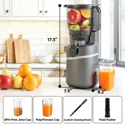 250W Gray Masticating Juicer with… — Photo 2
