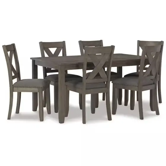 Caitbrook 7-Piece Rectangle Gray MDF… — Photo 2