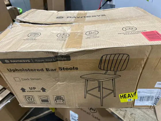 Raynesys 24-Inch Leather Bar Stools… — Photo 3