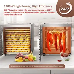 Commercial Large 12-Tray Food Dehydrator,… — Photo 2