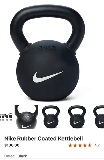 Nike Rubber Coated Kettlebell — Photo 1
