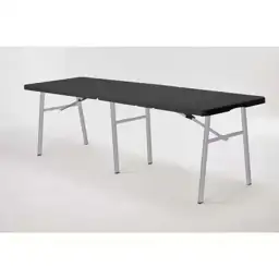6 FT Black/Silver Grey Plastic… — Photo 1