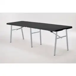 6 FT Black/Silver Grey Plastic… — Photo 2