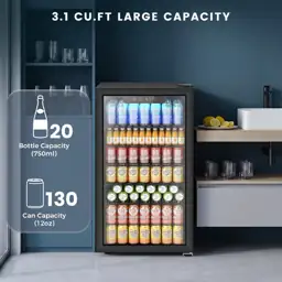 Electactic Mini Fridge 130-Can Beverage… — Photo 2