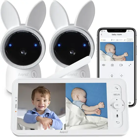 ARENTI Split-Screen Baby Monitor, 2K… — Photo 1