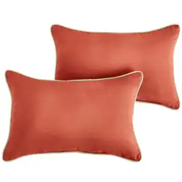 Sunbrella Melon Coral Orange with… — Photo 1
