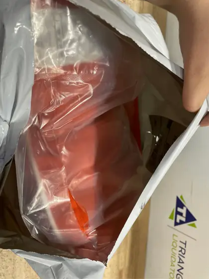 Sunbrella Melon Coral Orange with… — Photo 4