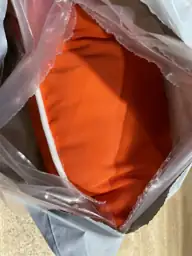 Sunbrella Melon Coral Orange with… — Photo 5
