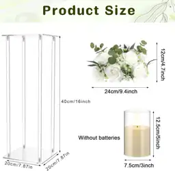 Daifunli 24 Pcs Acrylic Vases… — Photo 2