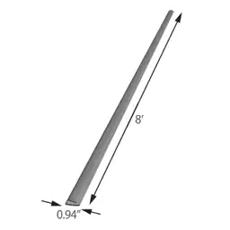 8 ft. Polycarbonate U-Channel for… — Photo 2