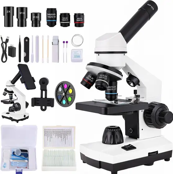 Microscope, 40x 2000x, WF10x/25x Eyepieces,… — Photo 1