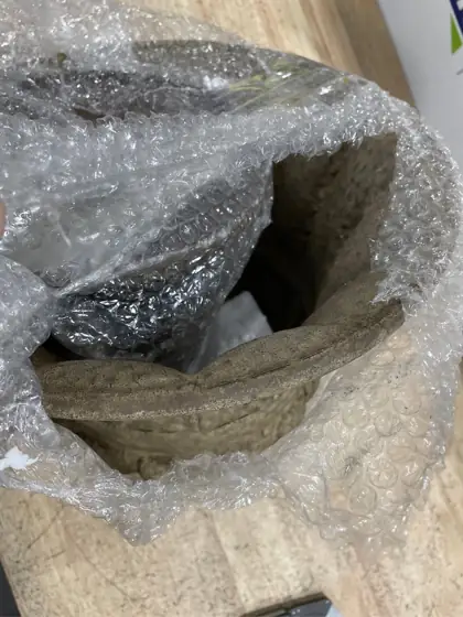 Vintage Urn Planter with Embossed… — Photo 4