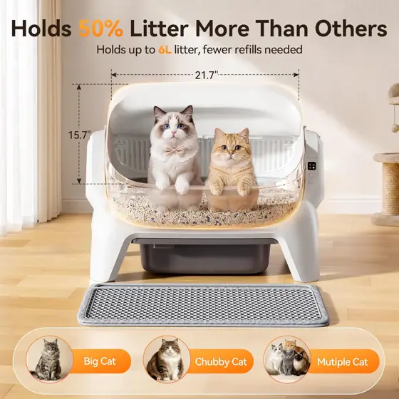Meowant Extra Large Automatic Litter… — Photo 2
