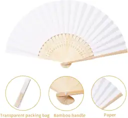 Sepwedd 50pcs White Paper Hand… — Photo 2