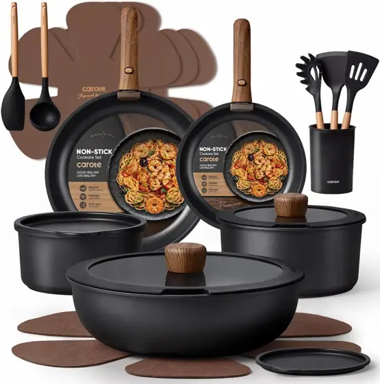 CAROTE 21pcs Pots and Pans… — Photo 1