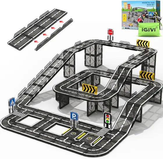 Magnetic Tiles Road & Rail… — Photo 1