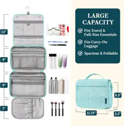 PAVILIA Hanging Toiletry Bag for… — Photo 2