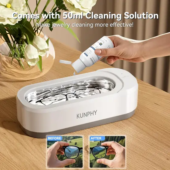 KUNPHY Ultrasonic Jewelry Cleaner, 46KHZ,… — Photo 2