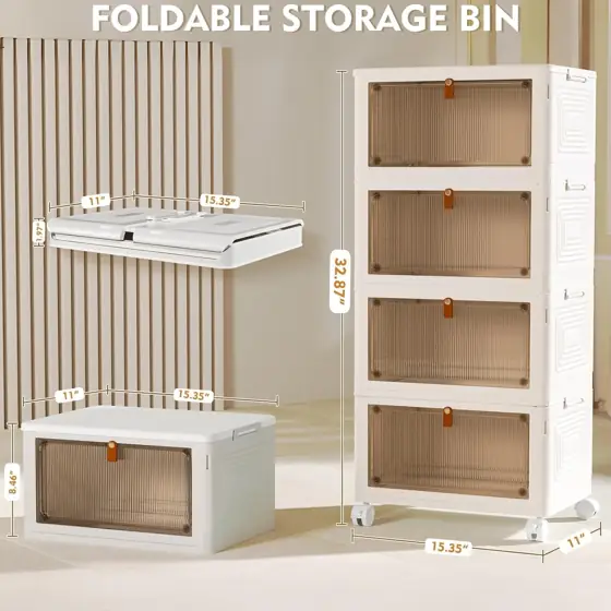 YFXCVSL 4 Tier Plastic Storage… — Photo 2