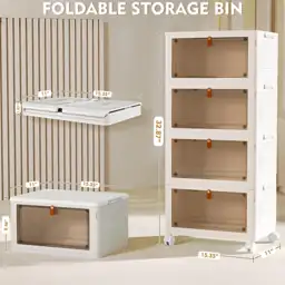 YFXCVSL 4 Tier Plastic Storage… — Photo 2