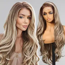 KOME Ash Blonde Layered Wavy… — Photo 1