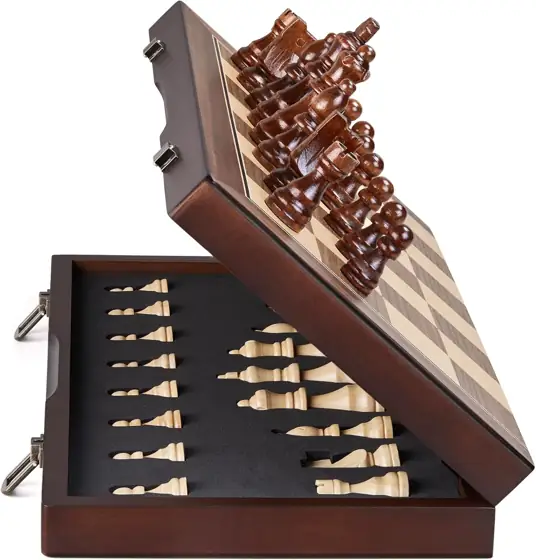 AMEROUS 15' Magnetic Wooden Chess… — Photo 1