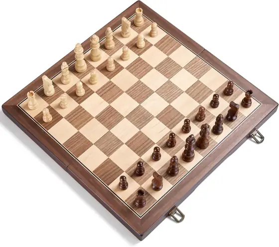 AMEROUS 15' Magnetic Wooden Chess… — Photo 2