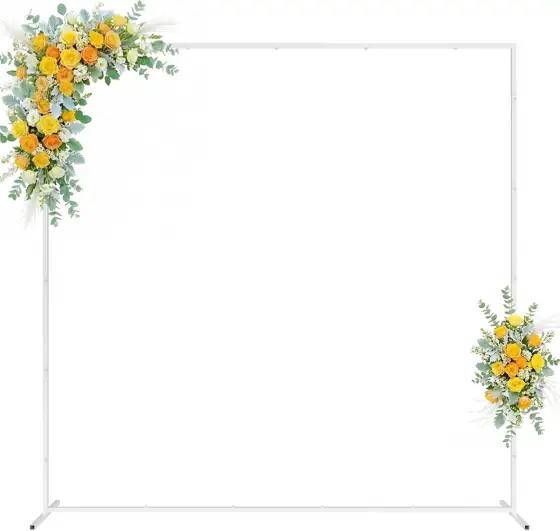 Wokceer Square Backdrop Stand White… — Photo 1