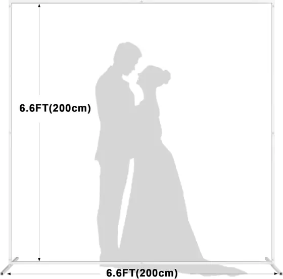 Wokceer Square Backdrop Stand White… — Photo 2