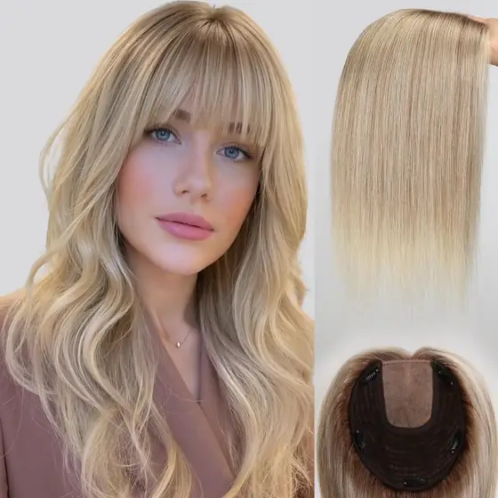 7"*8"Base Human Hair Toppers for… — Photo 1