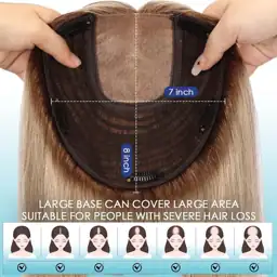 7"*8"Base Human Hair Toppers for… — Photo 2