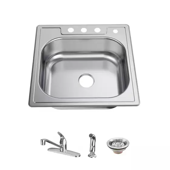 25 in. Drop-In Single Bowl… — Photo 1